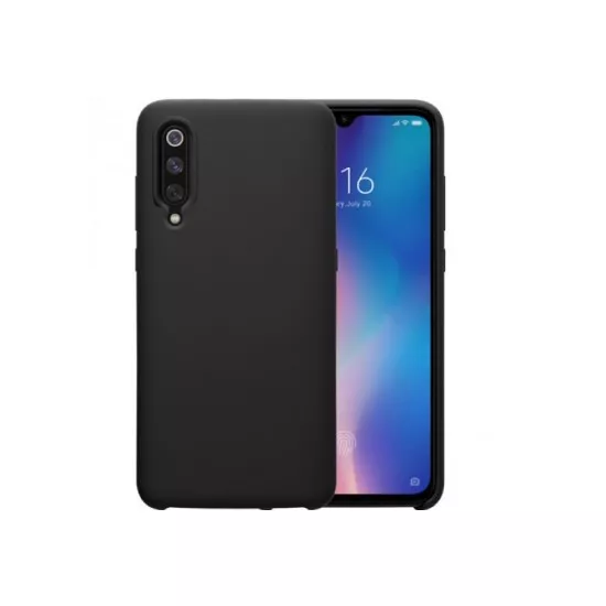 Husa Helmet TPU Liquid pentru Xiaomi Redmi Note 9, Black