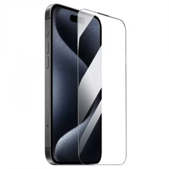 Sticlă de protecție Hoco Black 4D pentru Apple iPhone 15/16 Plus