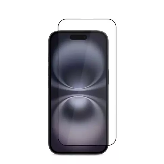 Sticlă de protecție Helmet Black 4D pentru Apple iPhone 16 Plus