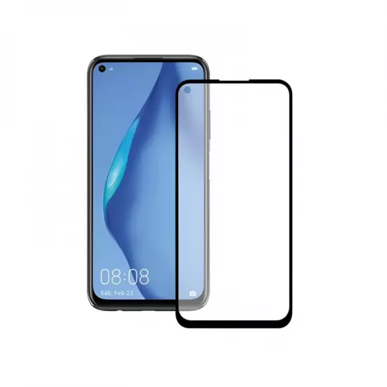 Защитное стекло Helmet Black 4D для Huawei P40 Lite