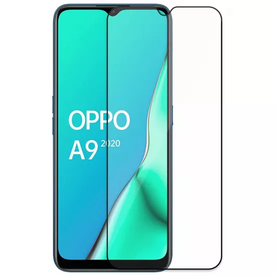 Защитное стекло Helmet Black 4D для Oppo A9 2020