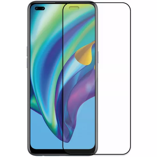 Защитное стекло Helmet Black 4D для Oppo Reno 4 Lite
