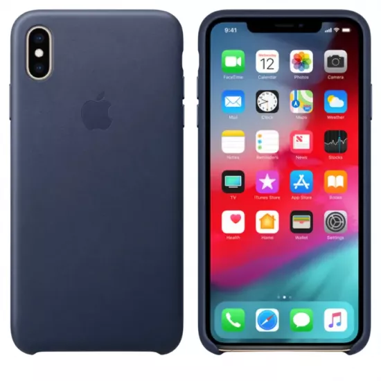Чехол Senno Flip eco leather для iPhone X/Xs, Dark Blue