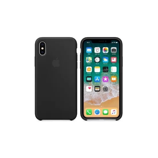 Husa Senno Flip Rubber pentru iPhone X/Xs, Black
