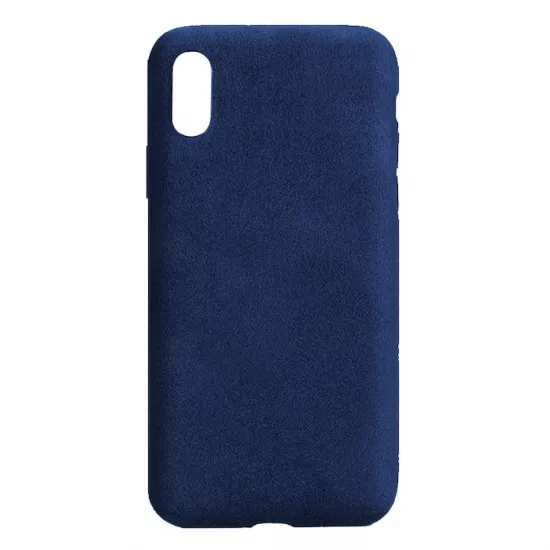 Husa Senno PC Alcantara pentru iPhone XS Max, Blue