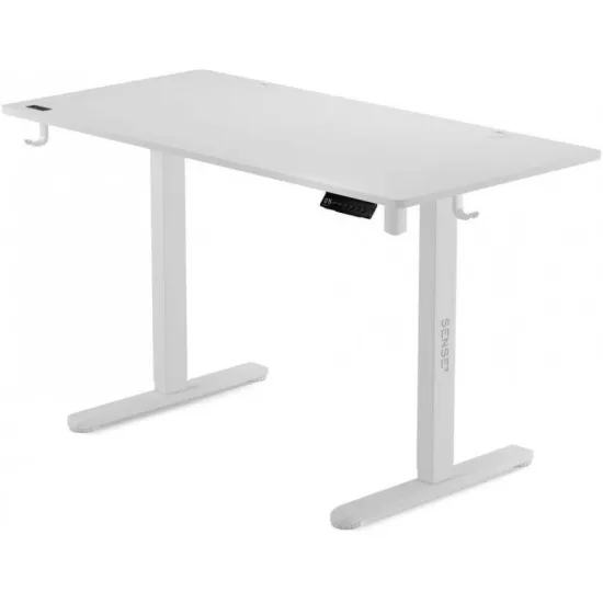 Masa de birou Sense7 Nojo, 120-60 cm, Alb
