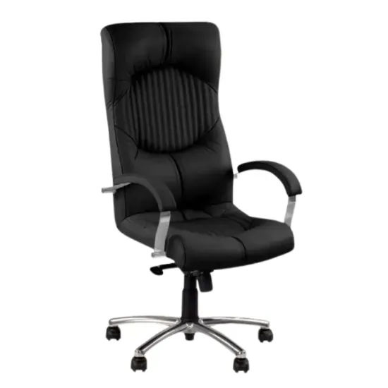 Кресло офисное Nowy Styl Germes steel chrome LE-A, Черный