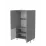 Dulap Halmar Asensio S-1, 80x54x185 cm, Gri