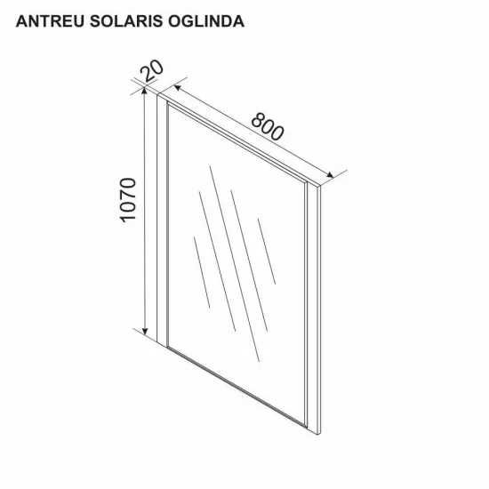 Зеркало настенное Ambianta Solaris, Artisan/Crem