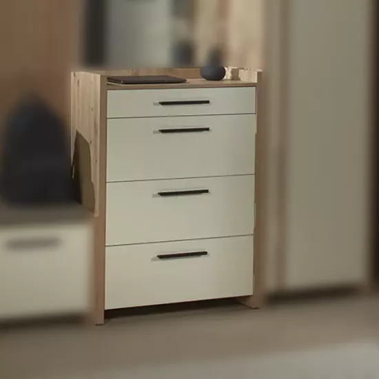 Обувница Ambianta Solaris (80 см), Artisan/Crem