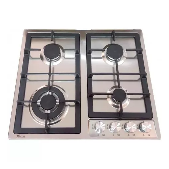 Plită gaz Tornado TEXTUR 6041 Iron IX Inox/Gray