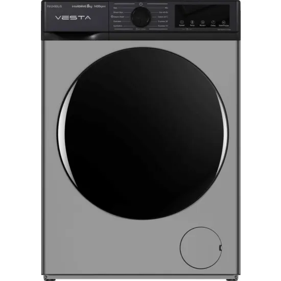 Стиральная машина Vesta F8124SDL/S, 8 кг, Серый