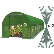 Sera pentru gradina GardenLine TUN3903 8x4x2m, 140 g/m3, Ø 25 mm, grosime 0.65 mm