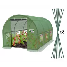 Садовая теплица GardenLine TUN5583 4x2.5x2m, 140 g/m3