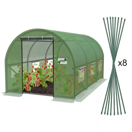 Садовая теплица GardenLine TUN5583 4x2.5x2m, 140 g/m3