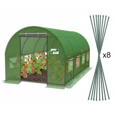 Sera pentru gradina GardenLine TUN5613 6x3x2m, 140 g/m3, Ø 25 mm, grosime 0.6 mm