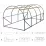 Садовая теплица GardenLine TUN5613 6x3x2m, 140 g/m3, Ø 25 mm, толщина 0.6 mm