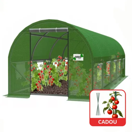 Sera pentru gradina GardenLine TUN5620 8x3x2m, 140 g/m3, Ø 25 mm, grosime 0.65 mm