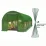 Sera pentru gradina GardenLine TUN5620 8x3x2m, 140 g/m3, Ø 25 mm, grosime 0.65 mm