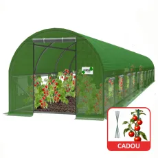 Садовая теплица GardenLine TUN8009 10x4x2m, 140 g/m3, Ø 25 mm, толщина 0.65 mm