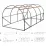 Sera pentru gradina GardenLine TUN8009 10x4x2m, 140 g/m3, Ø 25 mm, grosime 0.65 mm