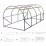 Садовая теплица GardenLine TUN5606 4x2,5x2m, 140 g/m3, Ø 25 mm, толщина 0.6 mm