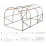 Садовая теплица GardenLine TUN3910 3x2x2m, 140 g/m3, Ø 19 mm, толщина 0.6 mm, с дополнительной вентиляцией