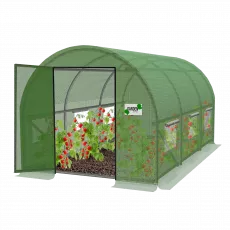 Садовая теплица Garden Line TUN6216 4x2,5x2, 140 g/m3, Ø 25 mm, толщина 0.65 mm, с распашной дверью