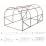 Садовая теплица Garden Line TUN6216 4x2,5x2, 140 g/m3, Ø 25 mm, толщина 0.65 mm, с распашной дверью
