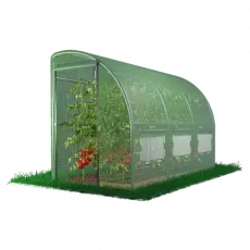 Садовая теплица Garden Line TUN1439 4x1.5x2m, 140 g/m3, Ø 25 mm, толщина 0.7 mm, приставная