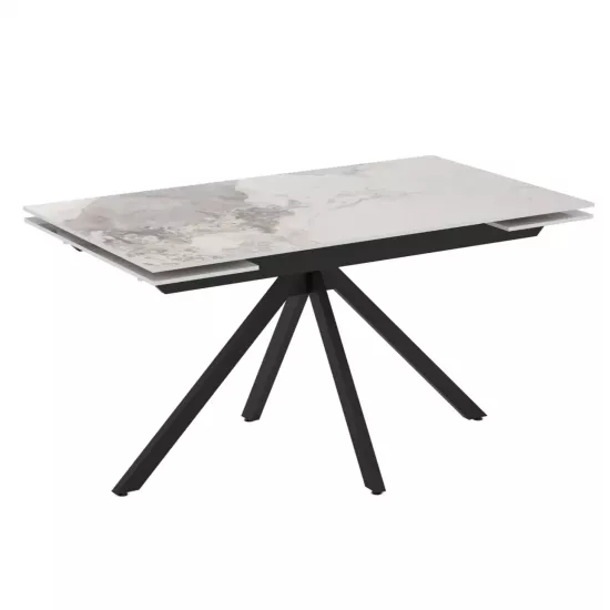 Стол обеденный Magnus Perla, 140x80 см раскладной, Ceramica Frost
