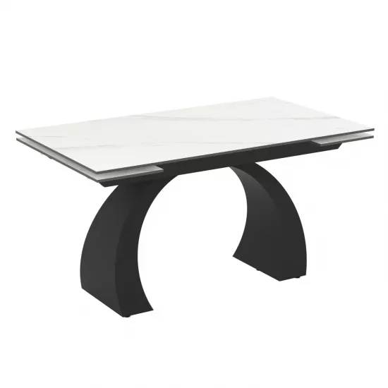 Masă pentru bucătărie Magnus Libra, 80x75x140 cm, Calacatta