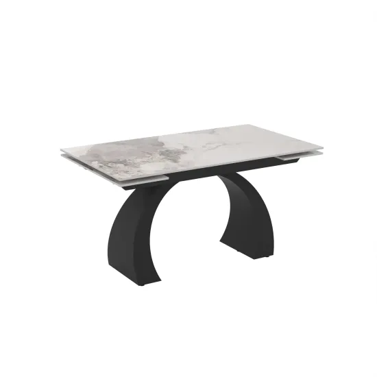 Masă pentru bucătărie Magnus Libra, 140x80 cm extensibilă, Frost