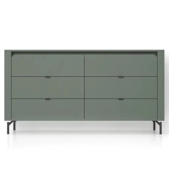 Comodă Fabrik Home Velori, 163x38x81 cm, Green