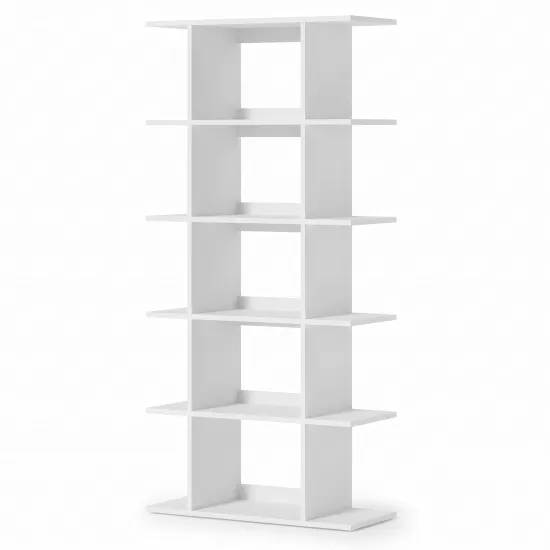 Стеллаж Fabrik Home N 6 Pablo, 80x33x169 см, Белый ясень