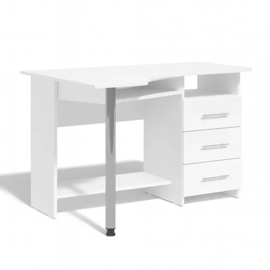 Стол письменный Fabrik Home №9, 120x88 см тумба справа, Белый ясень