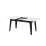 Masă pentru bucătărie Fabrik Home Crown, 140x90 cm extensibilă, Frasin alb/Antracit