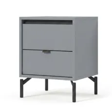 Прикроватная тумба Fabrik Home Marshal, 42x30x55 см, Серая мышка