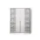 Dulap Fabrik Home Marshal, 183x55x209 cm, Alb/Alb