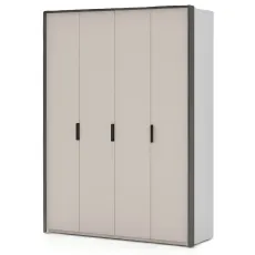 Шкаф Fabrik Home Marshal, 183x55x209 см, Белый/Кашемир