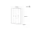 Шкаф Fabrik Home Marshal, 183x55x209 см, Белый/Кашемир