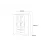 Шкаф Fabrik Home Linia, 160x50x200 см, Белый/Белый ясень