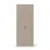 Dulap Fabrik Home Hardy cu 2 usi, 90x55x220 cm, Lut Gri/Alb