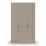 Dulap Fabrik Home Hardy 3 uși, 135x55x220 cm, Lut Gri/Alb
