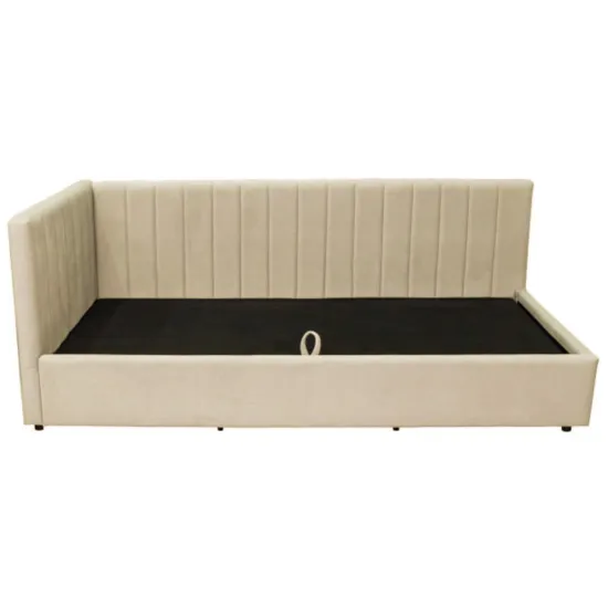 Pat copii Avanti Olvia, dreapta, 90x200 cm, Beige