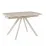 Стол обеденный Avanti Ursa, 125x80 см раскладной, Dark Travertine Matt