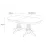 Masă pentru bucătărie Fabrik Home Elegance oval, 160x100 cm extensibilă, Alb