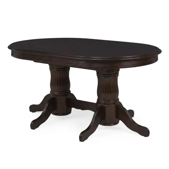 Masă pentru bucătărie Fabrik Home Elegance oval, 160x100 cm extensibilă, Wenge