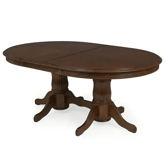 Стол обеденный Fabrik Home Elegance овальный, 160x100 см раскладной, Орех