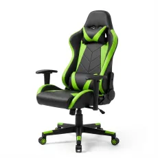 Fotoliu de gaming Fabrik Home Game, Black/Green